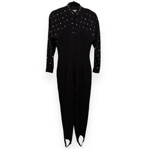 Vintage Tadashi Rhinestone Jumpsuit